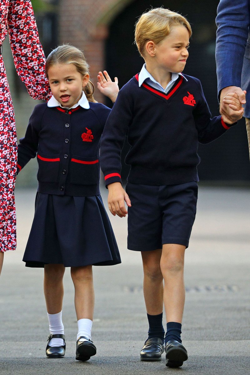 Princess Charlotte First Day of School With Prince George