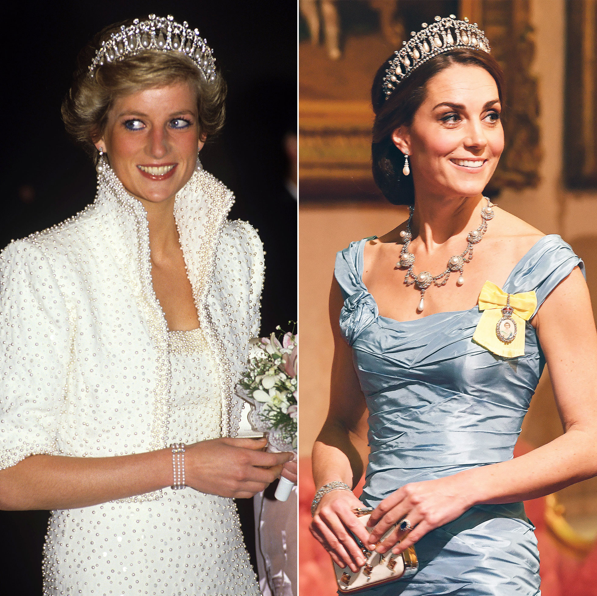 Princess Diana’s Jewelry Worn by Kate Middleton, Meghan Markle: Pics