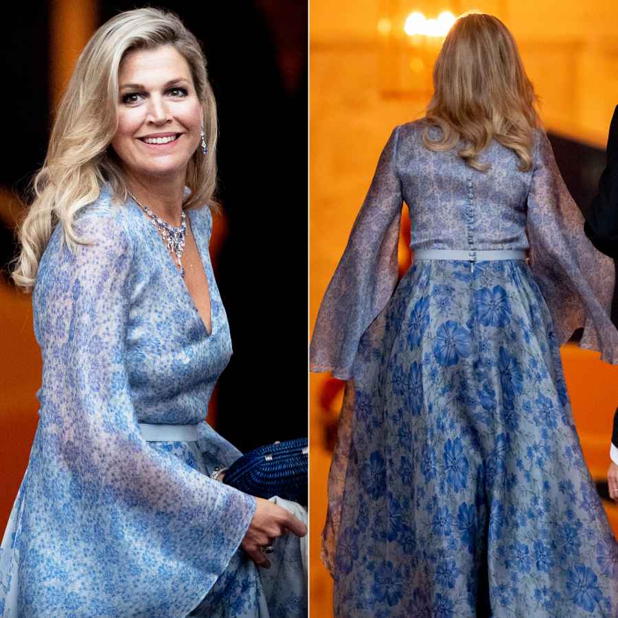 Queen Maxima Blue Gown September 11, 2019