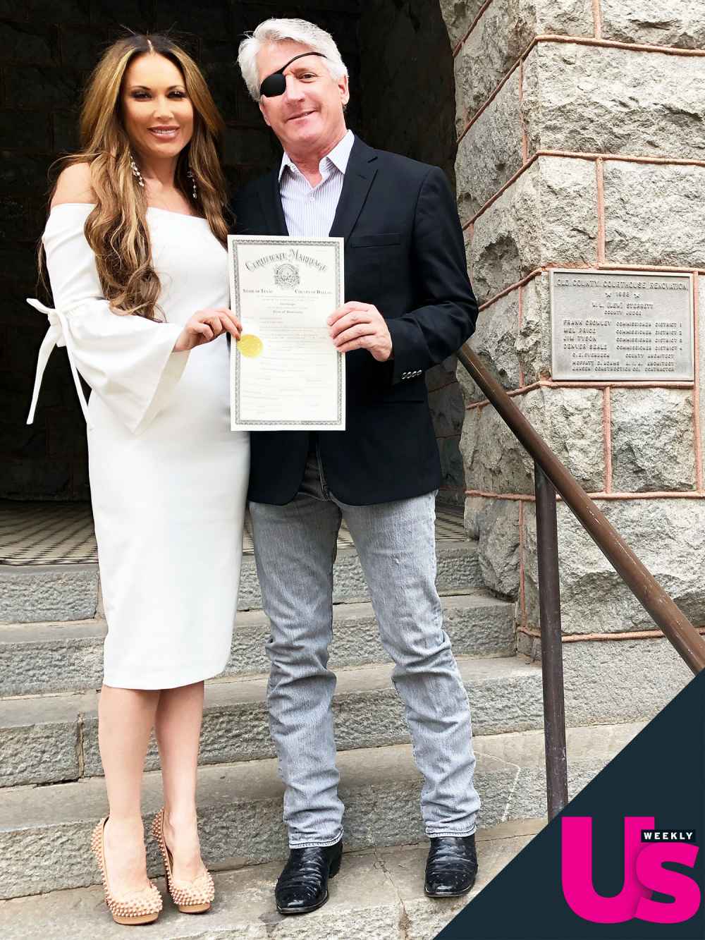 Real Housewives of Dallas Star Leeanne Locken and Rich Emberlin with Marriage License Admits She Fell Asleep During Sex on Wedding Night