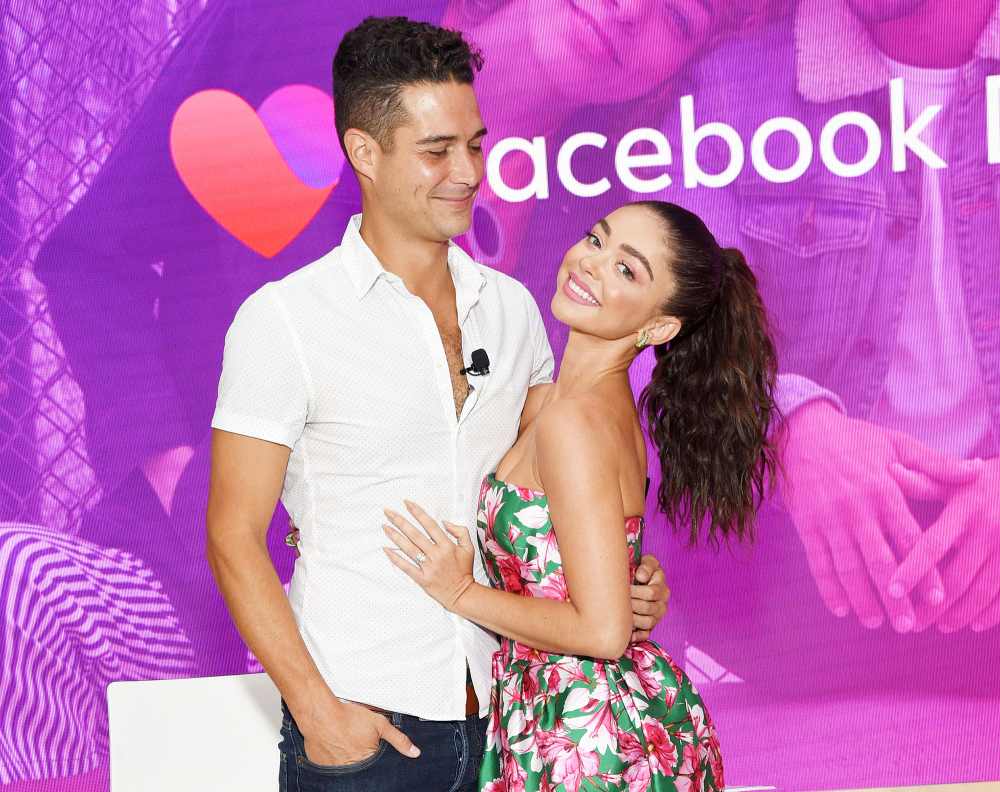 Wells Adams and Sarah Hyland at Facebook Dating Launch More Excited for Life Than Wedding Planning