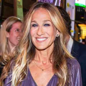 Sarah Jessica Parker Purple Dress September 5, 2019