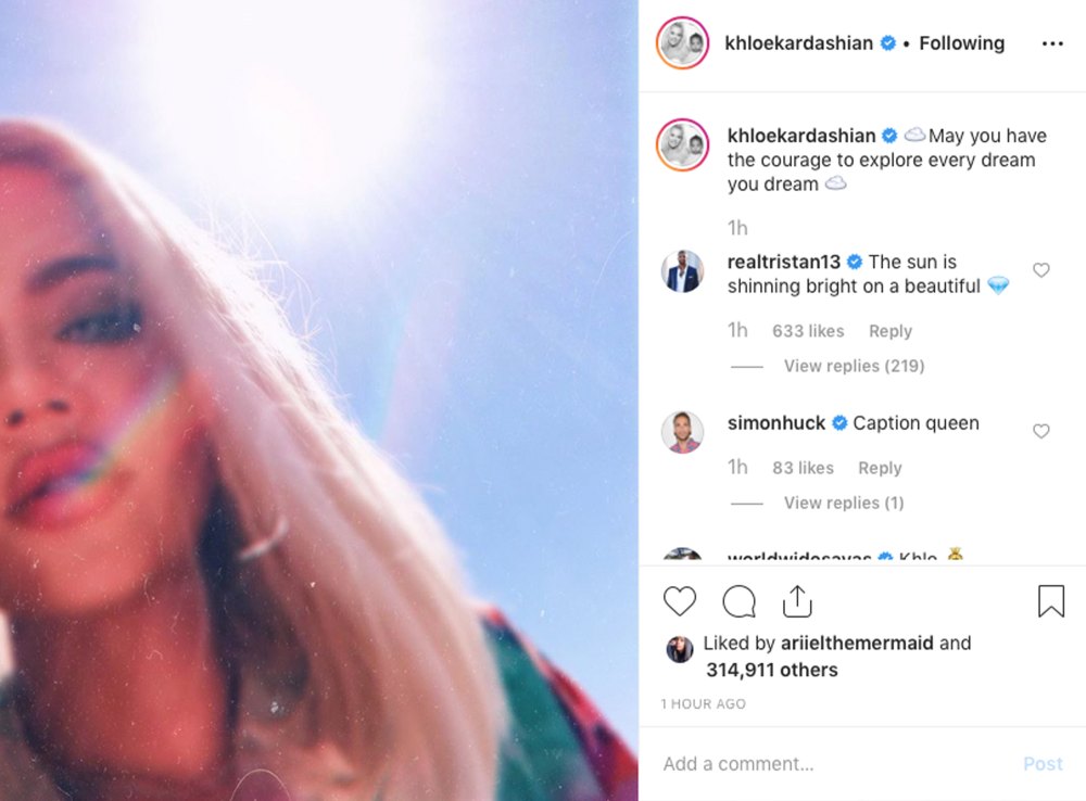 Tristan Thompson Comments on Khloe Kardashian&rsquo;s Instagram