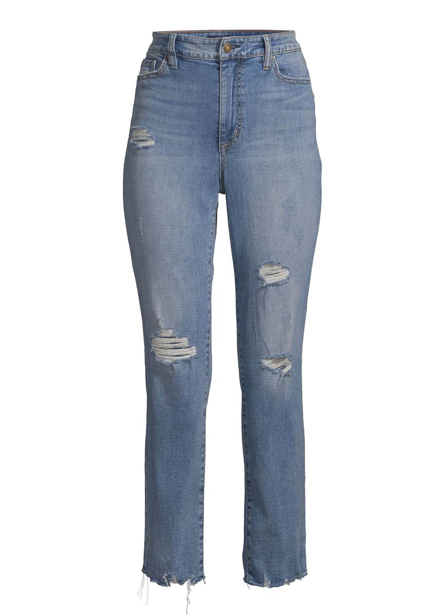 Walmart x Scoop Collection - Scoop Crop Straight Jean Light Wash