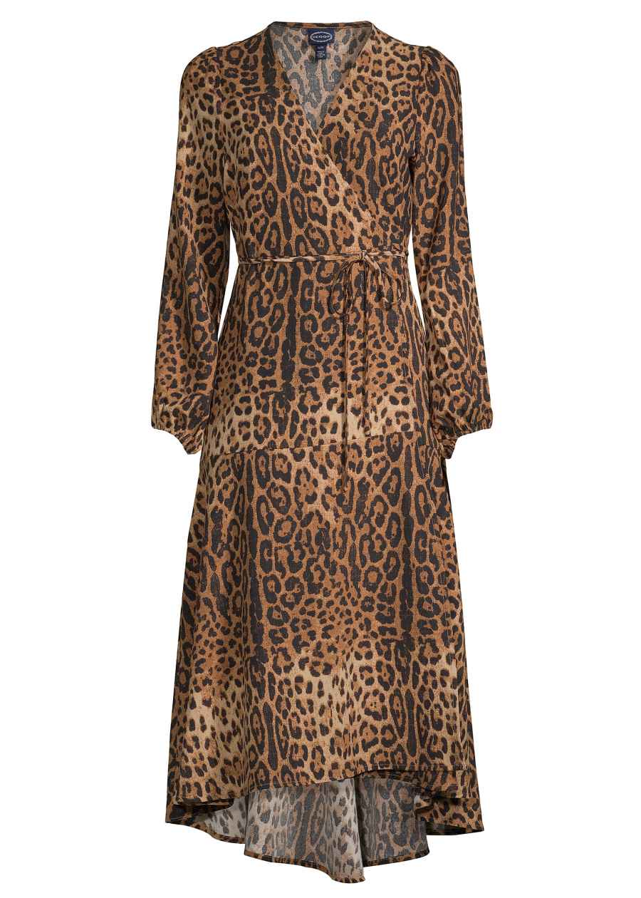 Walmart x Scoop Collection - Scoop High Low Maxi Dress in Leopard