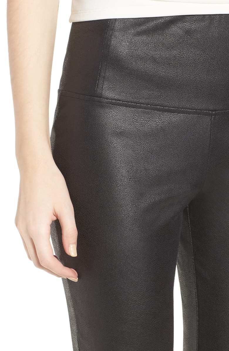 leather legging closeup