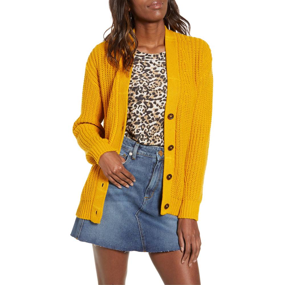 bp grandma cardigan yellow