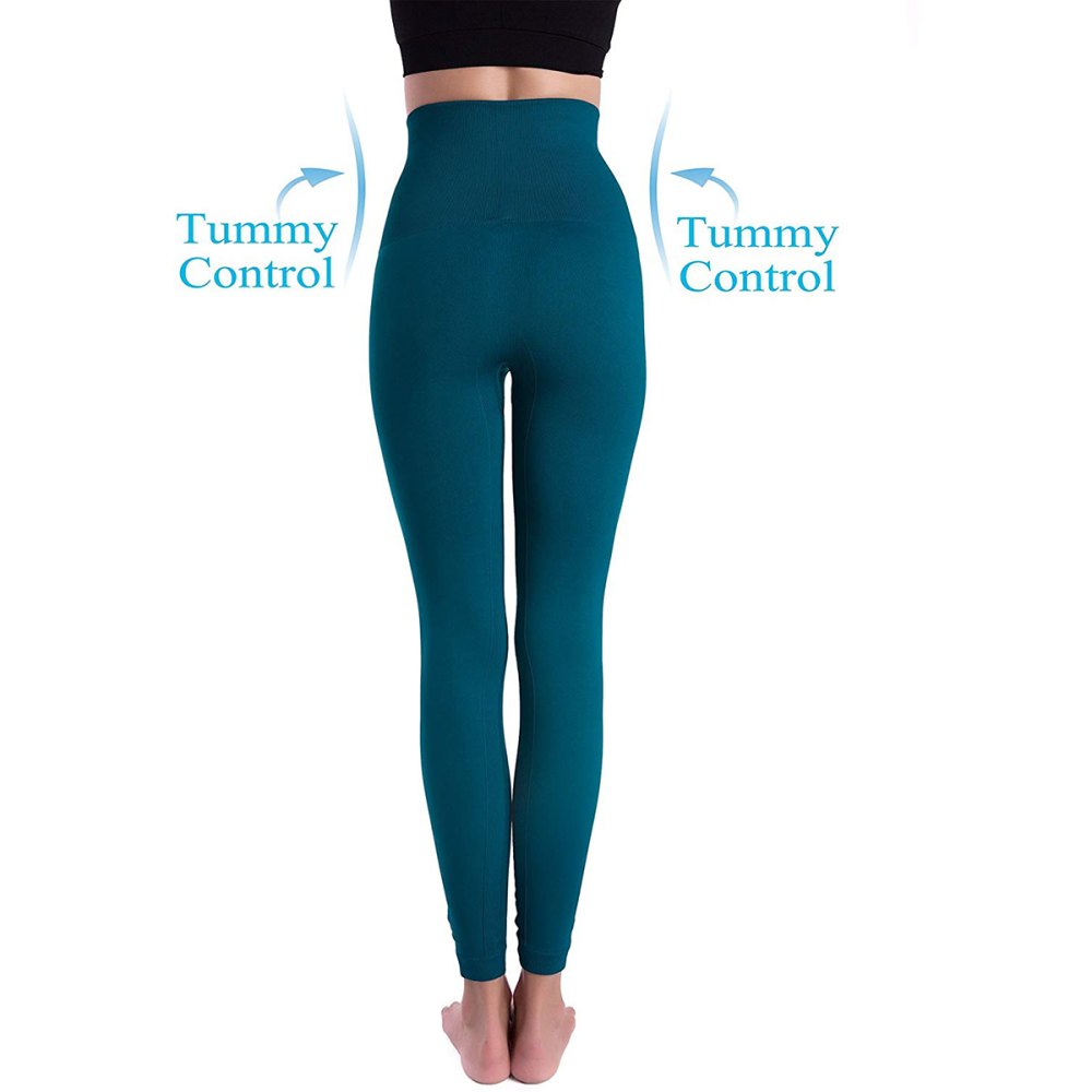 Homma Black Seamless High Waisted Compression Leggings Women's