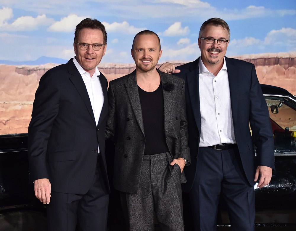 Bryan Cranston, Aaron Paul and Vince Gilligan 'El Camino: A Breaking Bad Movie' film premiere