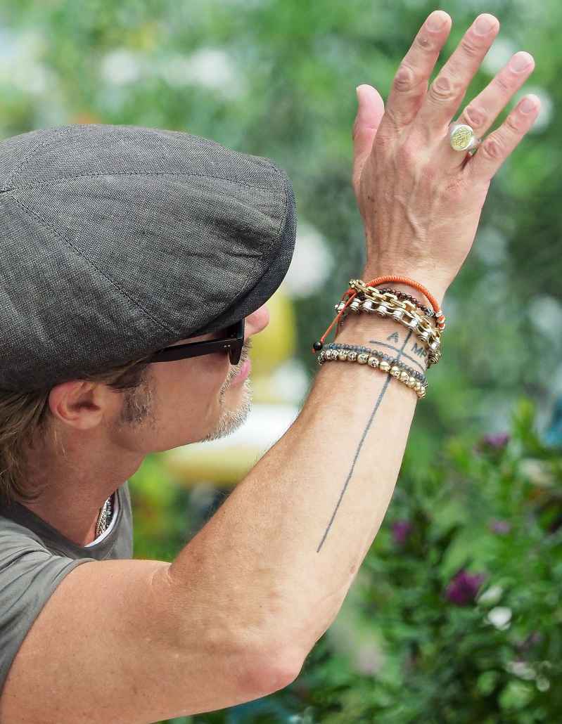 All of Brad Pitt's Tattoos - Right Outer Forearm