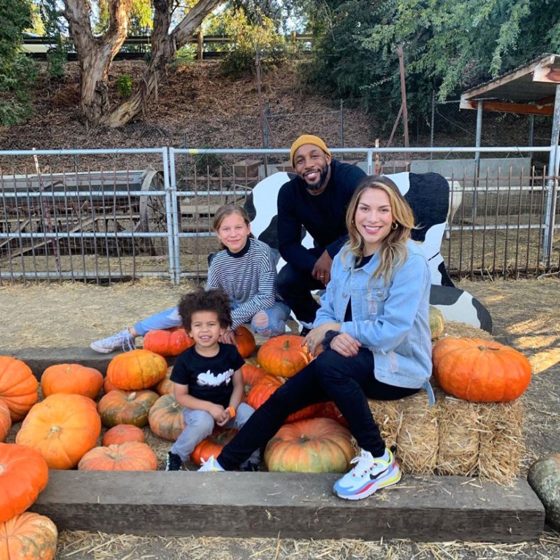Allison Holker and Stephen ‘tWitch’ Boss Celebrity Families Visiting Pumpkin Patches