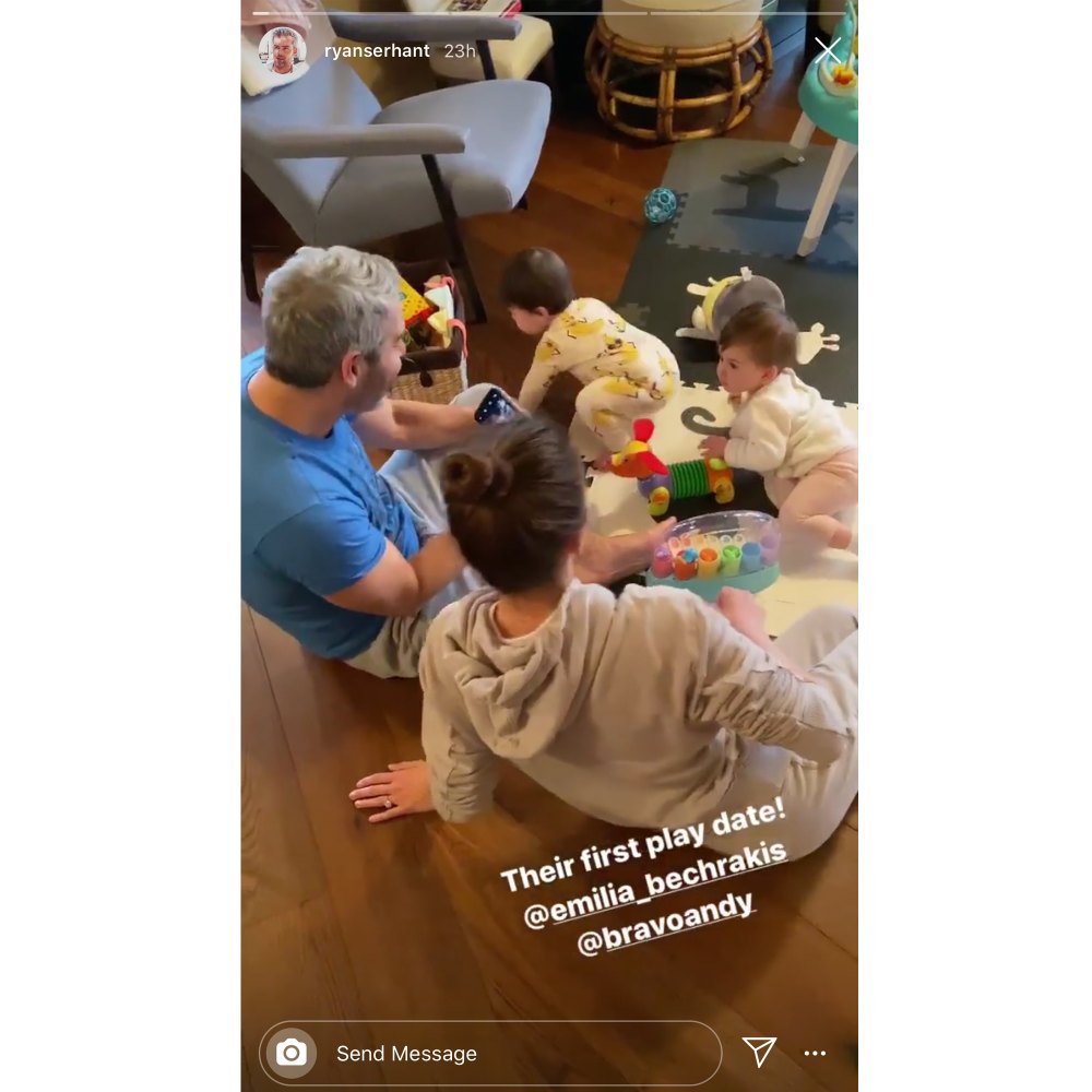 Andy Cohen’s Son Benjamin Gave Ryan Serhant’s Daughter Zena Kiss During Sweet Playdate