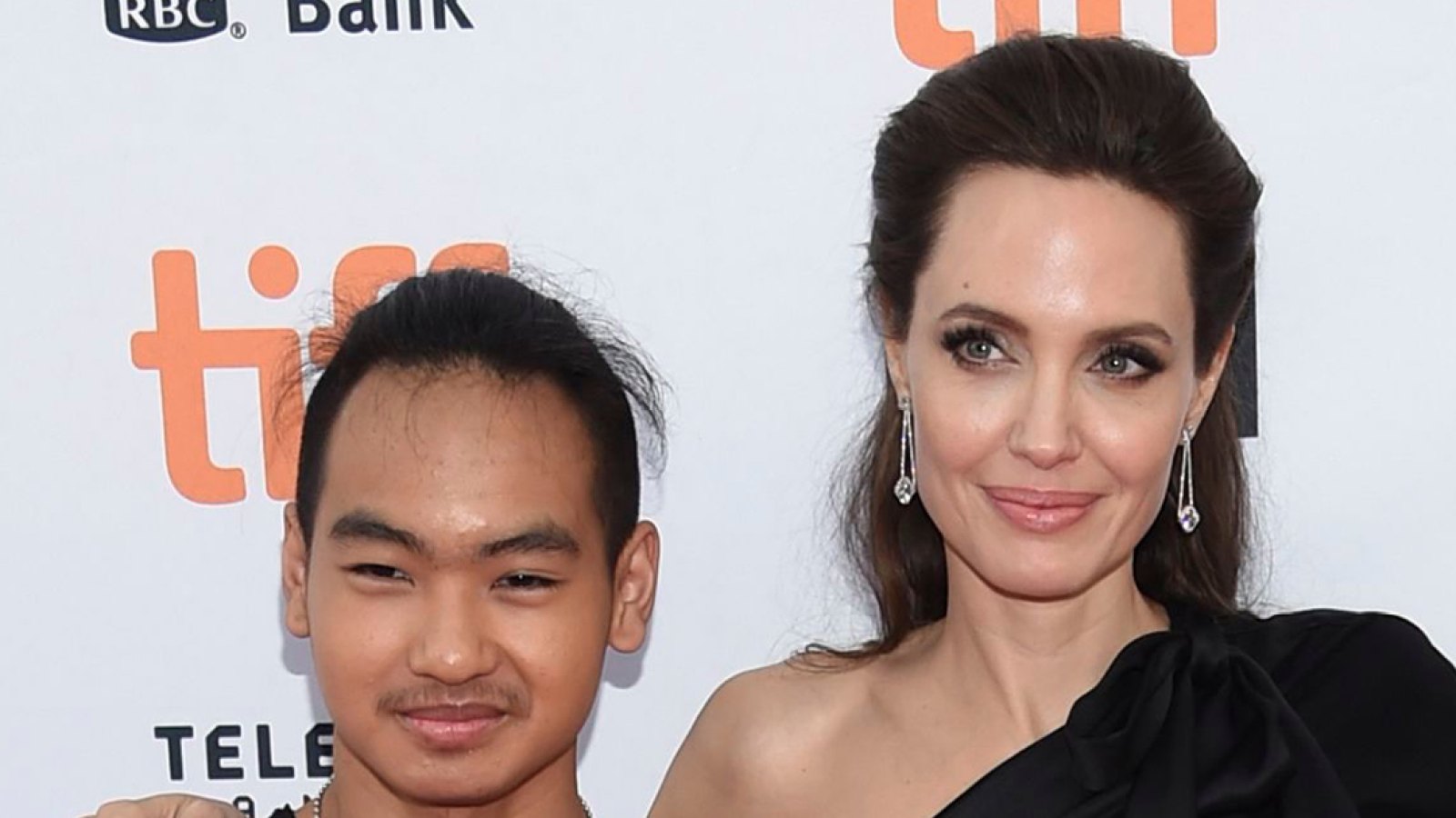 Angelina Jolie With Son Maddox