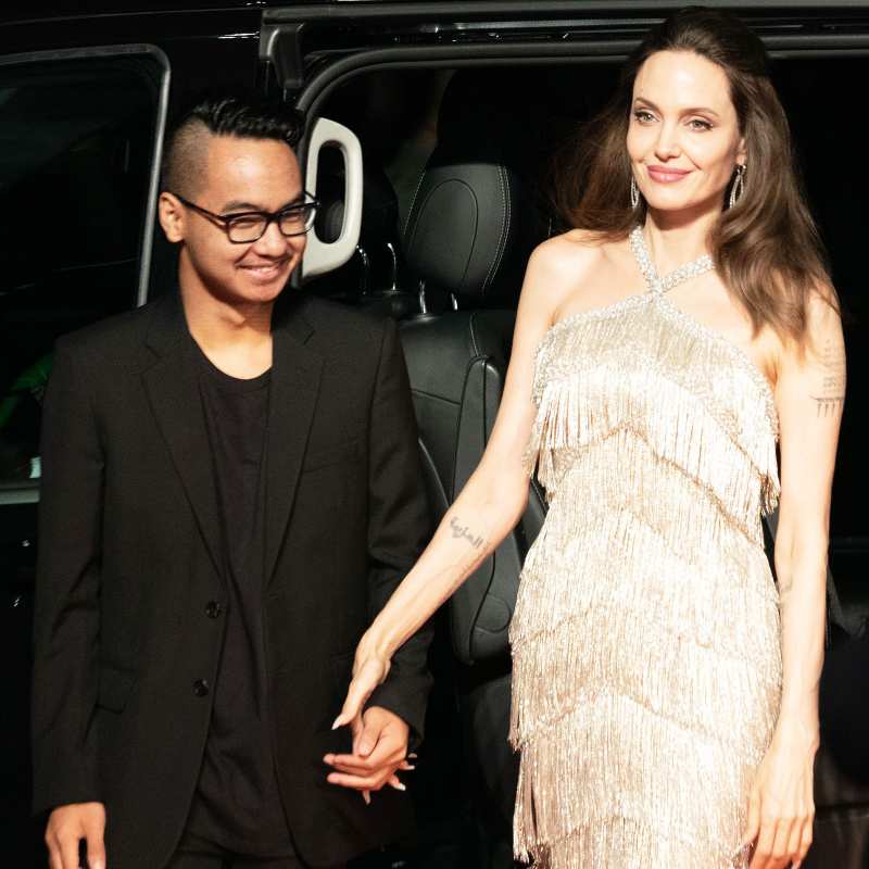 Angelina Jolie Reunites With Maddox at Maleficent Mistress of Evil Premiere