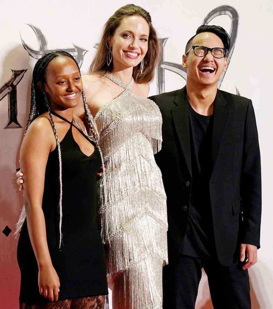 Zahara Jolie-Pitt Angelina Jolie Reunites With Maddox at Maleficent Mistress of Evil Premiere