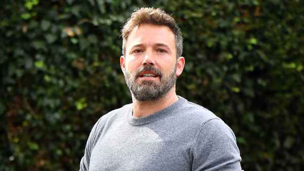 Ben Affleck Drinking Coffee Heads To Garner House