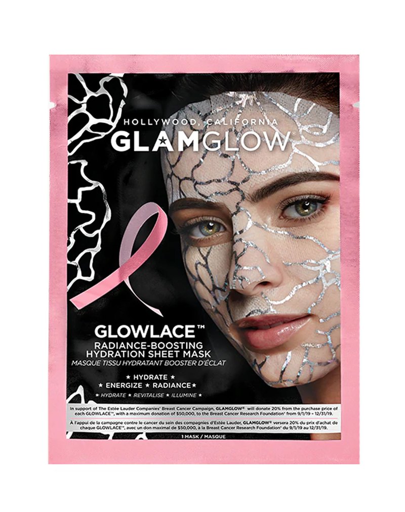 Breast Cancer Awareness Fashion and Beauty - GlamGlow Glowlace Mask