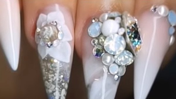 Bride Fathers Ashes Wedding Nails