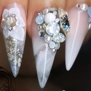 Bride Fathers Ashes Wedding Nails
