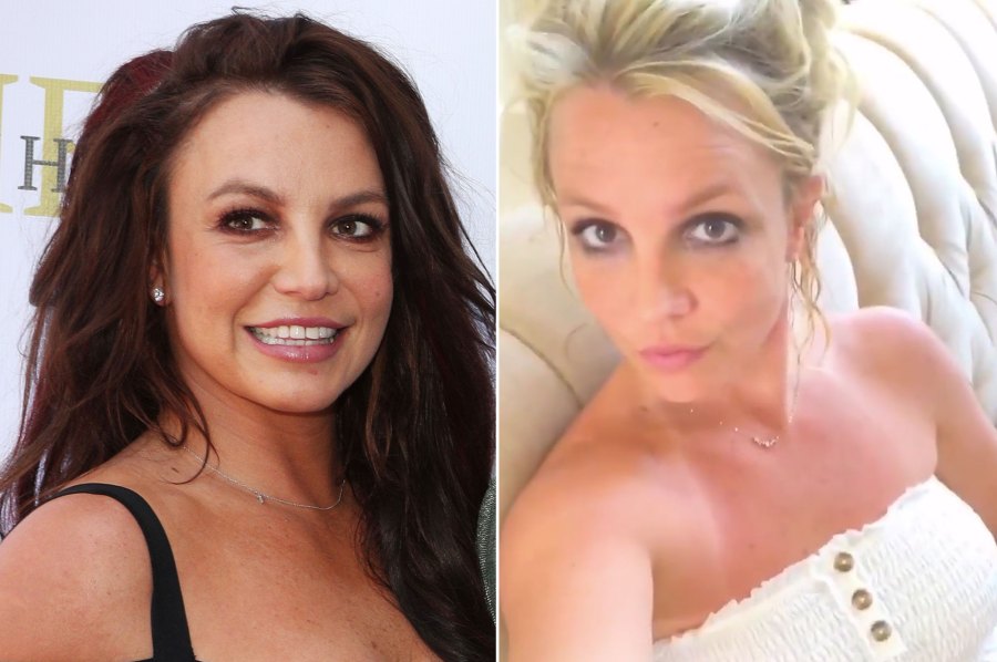 Britney Spears Hair Change Brunette to Blonde Again