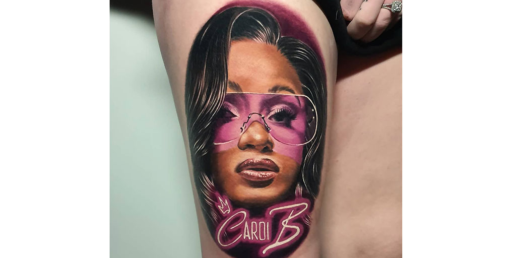 Cardi Bs new post about face tattoo shows a need for support validation  and seeking approval from fans says expert  The Sun