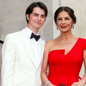 Catherine Zeta Shares Photo of Son Dylan During Visit at Brown University