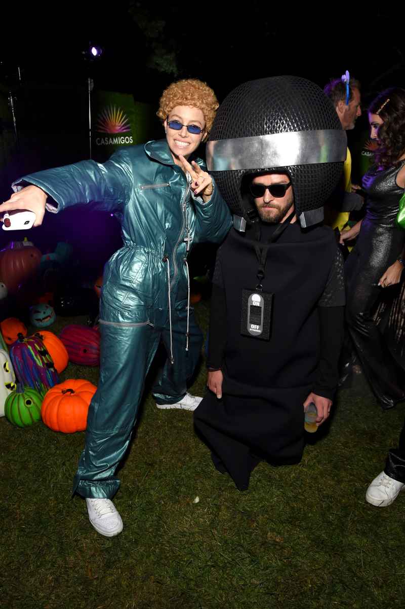Celebs Dressing Up as Other Celebs for Halloween Jessica Biel as NSYNC Justin Timberlake