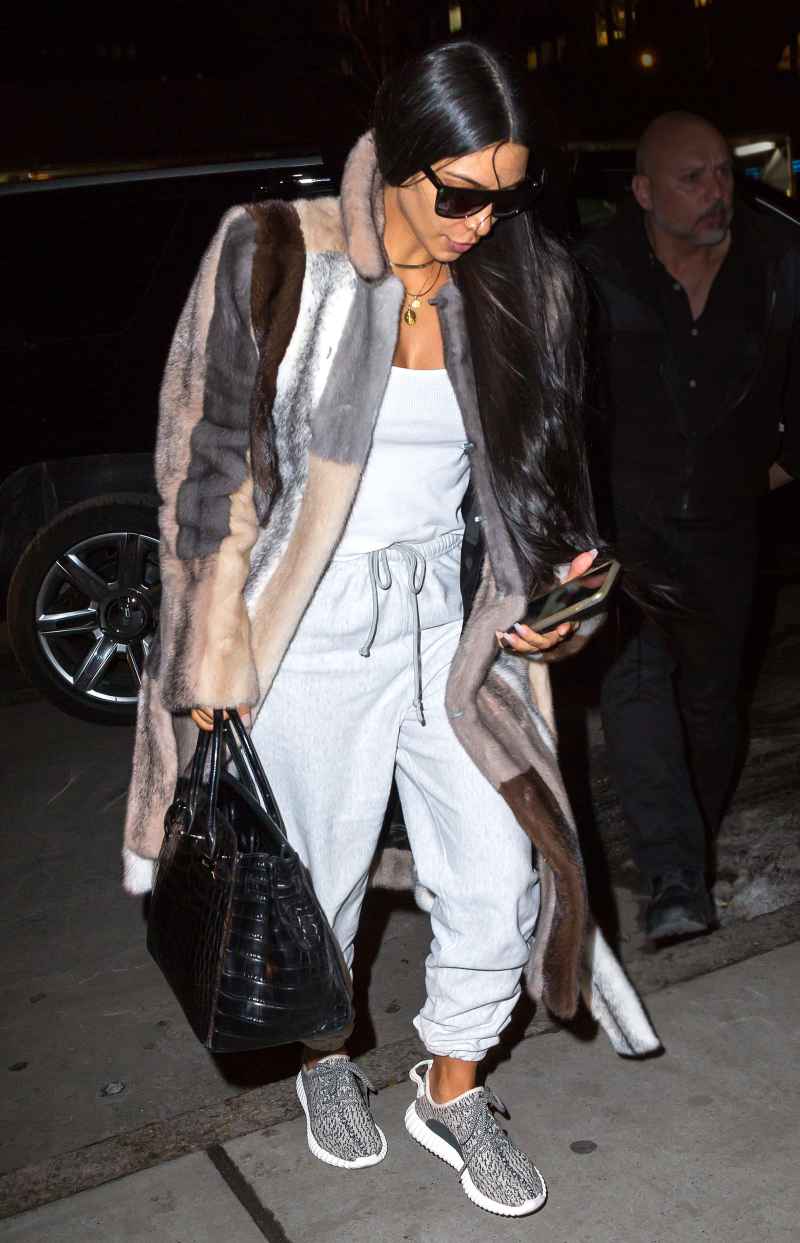Celebs Wearing Sweats - Kim Kardashian