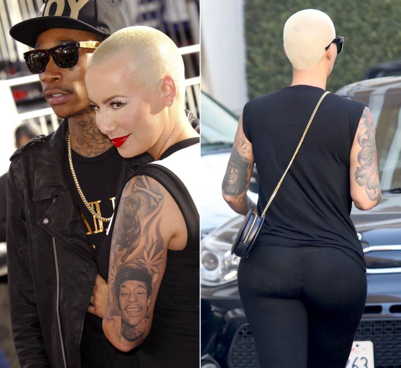 Celebs Who Covered Tattoos For Their Exes - Amber Rose
