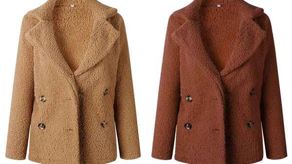 Faux Shearling Coat Available on Amazon