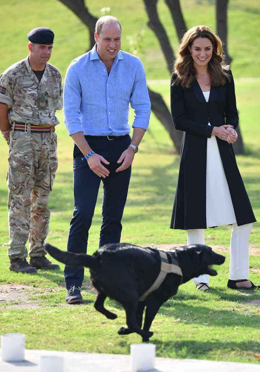 Duchess Kate Prince William Play With Pups on Last Day in Pakistan