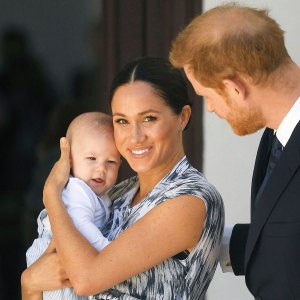 Duchess Meghan Prince Harry and Son Archie Gives Kiss on Forehead in New Footage From Upcoming Documentary