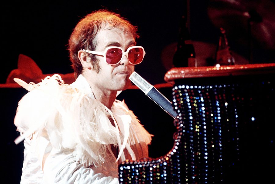Elton John Memoir Gallery In Concert