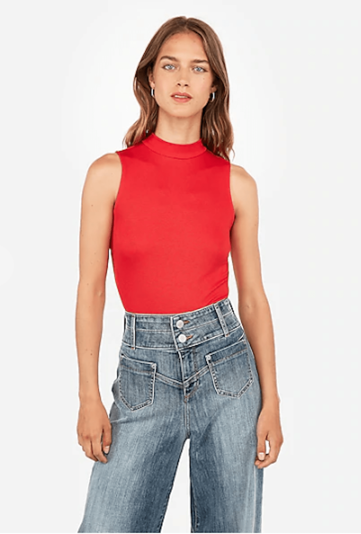 This Express Mock Neck Bodysuit Is Perfect for Fall Layering | Us Weekly