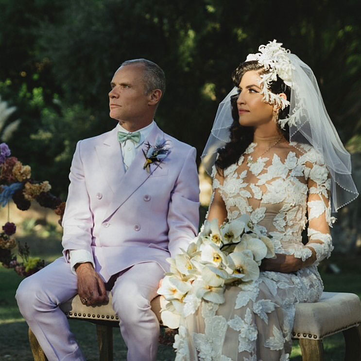 Flea Married Melody Ehsani Red Hot Chili Peppers RHCP Wedding Photo
