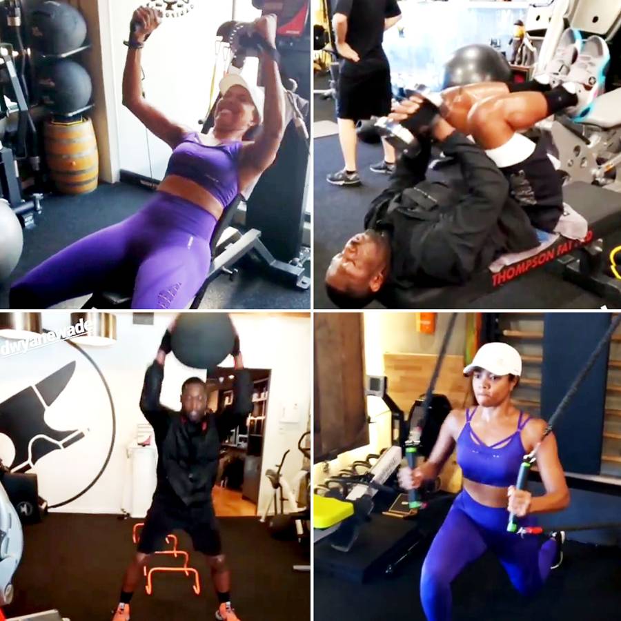 Gabrielle Union Dwyane Wade Work Out Really Hard Together