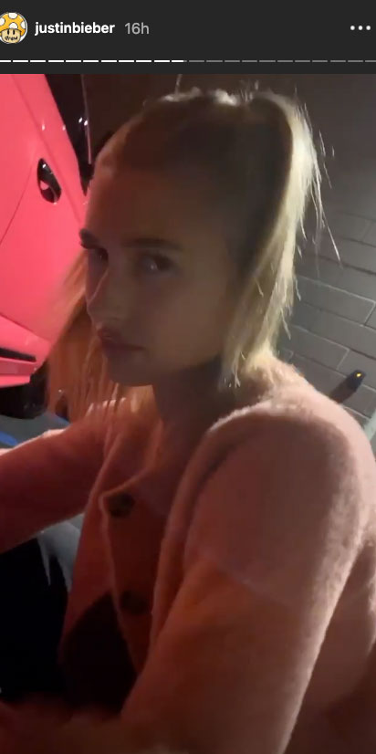 Hailey Baldwin Scratches Justin Bieber's Pink Lamborghini