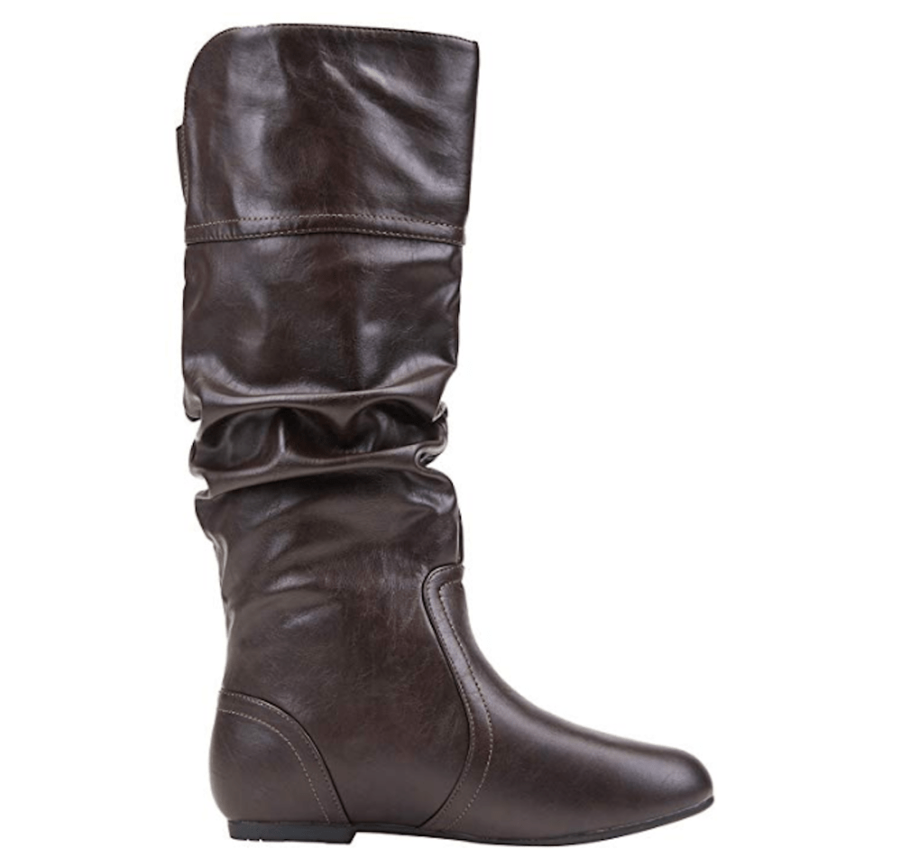 JEOSSY Women's Mid Calf Slouch Boots