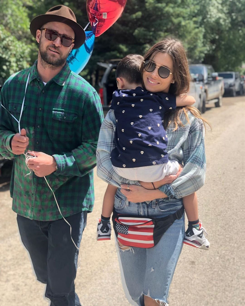 Justin Timberlake, Jessica Biel and Son Silas