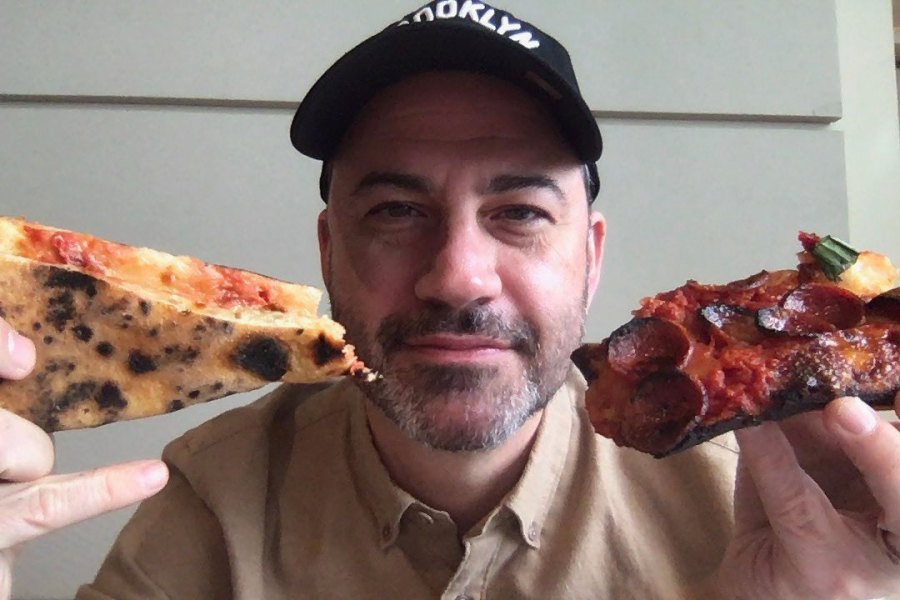 Jimmy Kimmel in Brooklyn Food Gallery F&F Pizzeria Again