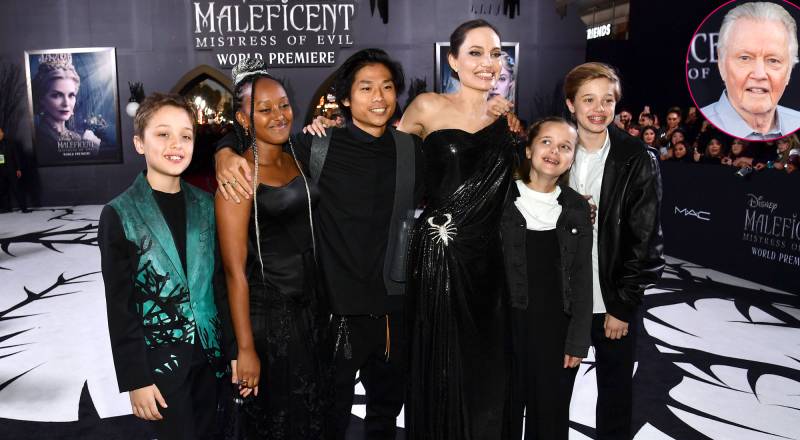 Jon Voight Gushes Over ‘Good Mommy’ Angelina Jolie as She Attends ‘Maleficent: Mistress of Evil’ Premiere With Kids