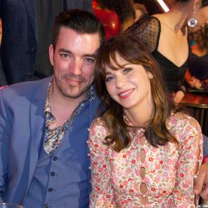 Jonathan Scott and Zooey Deschanel Double Date With Drew Scott and Linda Phan at ‘DWTS’