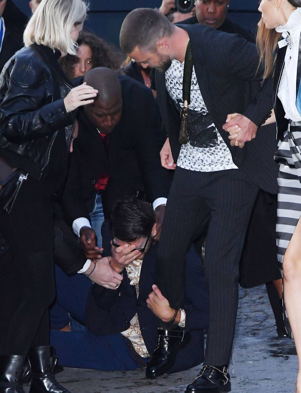 Justin Timberlake Ambushed By Prankster PFW