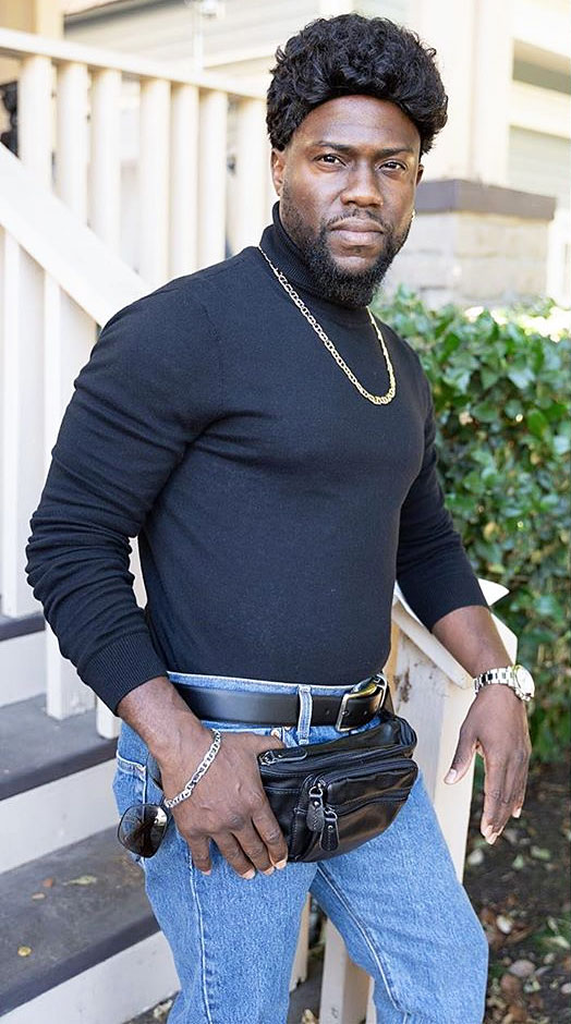 Kevin Hart as The Rock's Throwback Pic with a Fanny Pack for Halloween Costume 2019