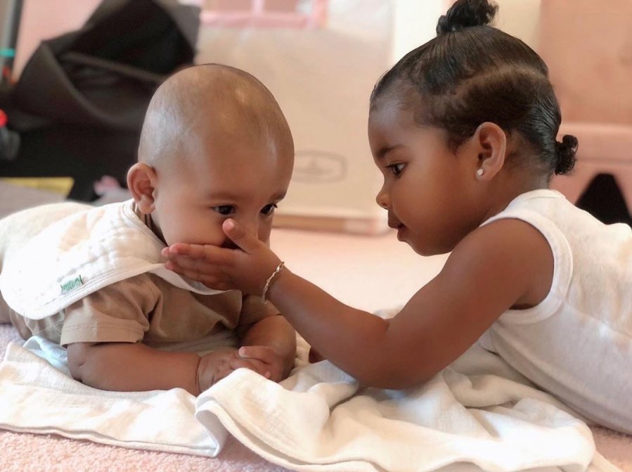 Khloe-Kardashian’s-Daughter-True-Play-With-Kim-Kardashian’s-Son-Psalm