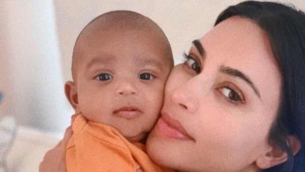 Kim Kardashian and Psalm Instagram Selfie