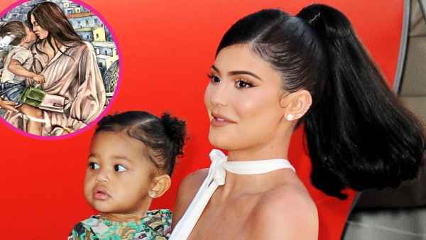 Kylie Jenner Shows Off Painted Dish With Picture of Her and Stormi