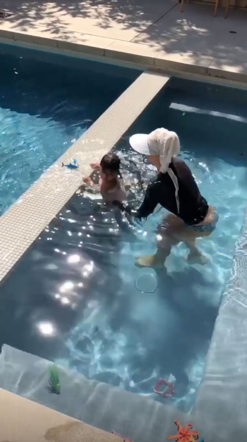 Kylie Jenner Stormi Swimming Lesson Instagram