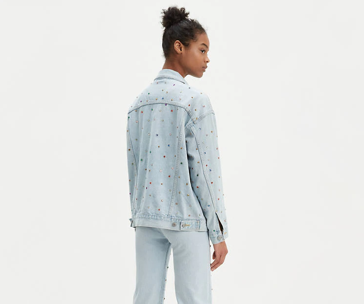 Levi's Studded Dad Trucker Jacket back