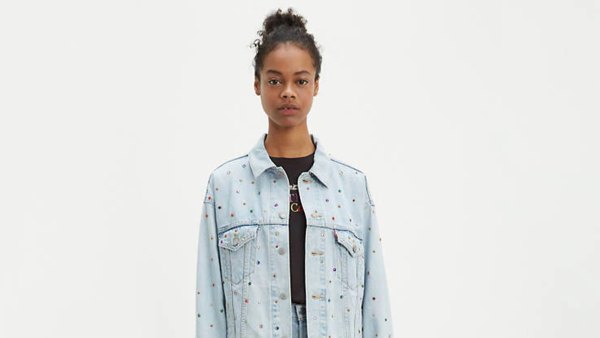 Levi's Studded Dad Trucker Jacket